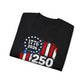 GILDAN - 250 Years American Flag T-Shirt — 1776–2026 Patriotic Independence Day Tee