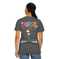COMFORT COLORS - T-Shirt — "Nurse Tour" Colorful Cute Nursing Graphic Tee