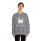 HE LEFT THE 99 WHITE FONT ADULT SWEATSHIRT