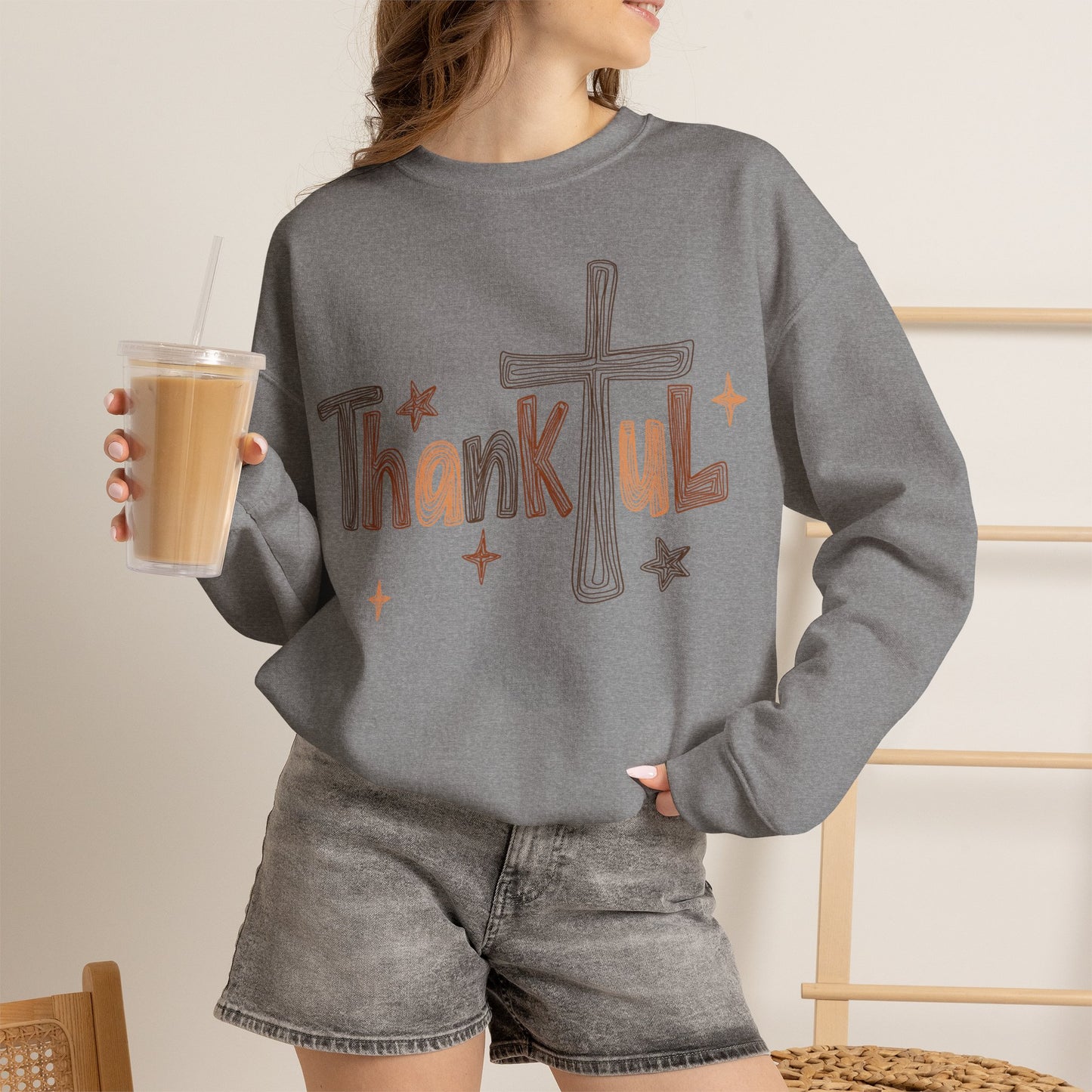 GILDAN - Thankful Cross Sweatshirt