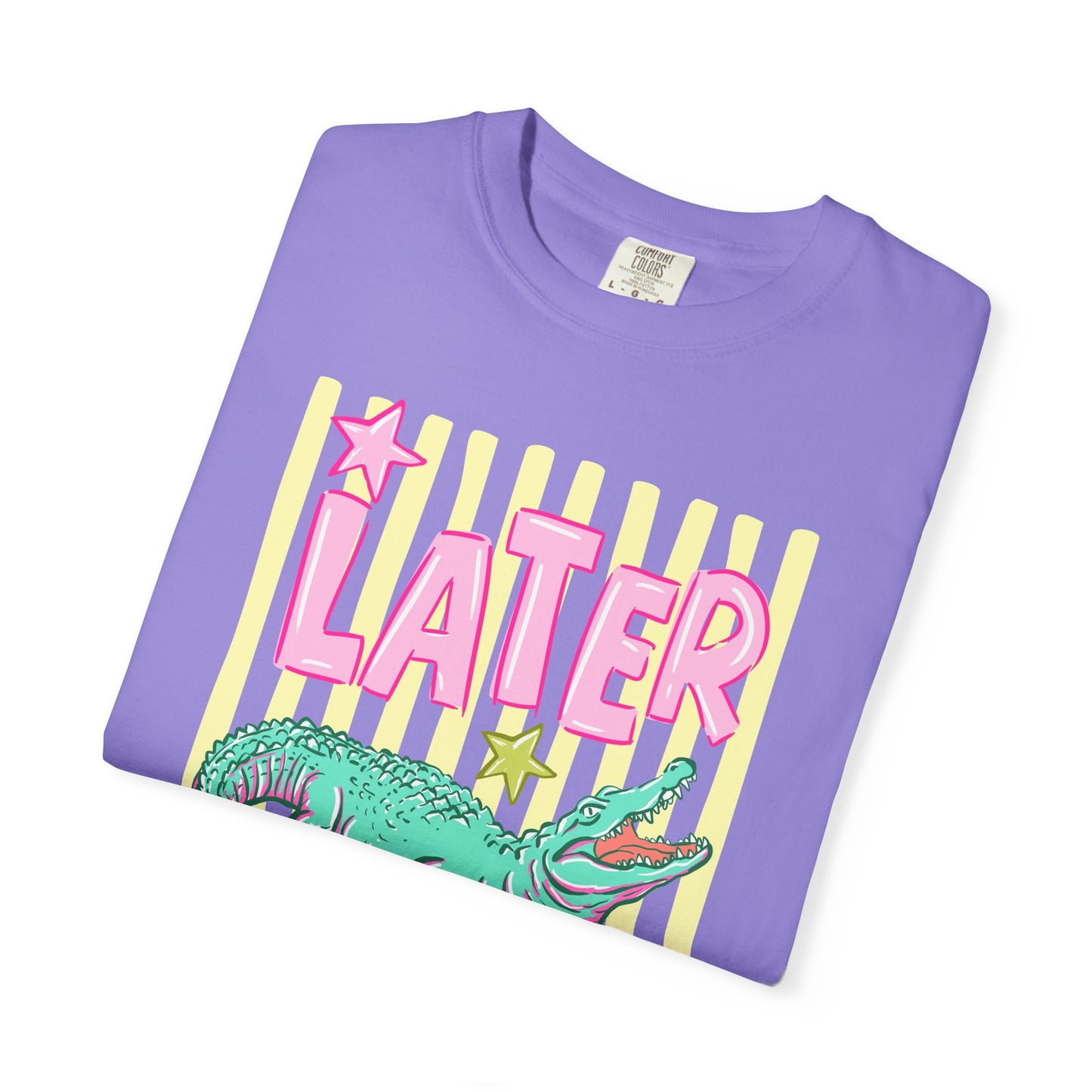 Later Alligator Graphic T-Shirt — "Later" Front / "After While" Back