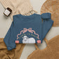 GILDAN - HE LEFT THE 99 WITH RIBBON FRAME ADULT SWEATSHIRT - FRONT AND BACK PRINT