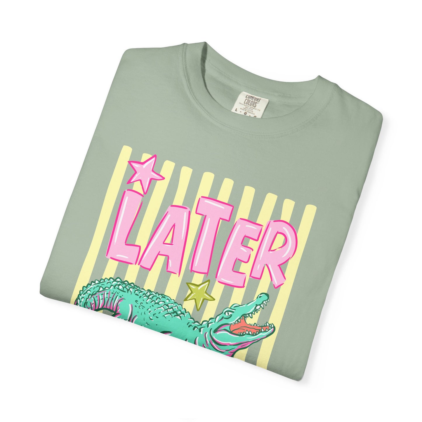 Later Alligator Graphic T-Shirt — "Later" Front / "After While" Back