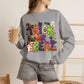 GILDAN - Halloween "Trick or Treat" Crewneck Sweatshirt - Cute Spooky Candy Graphic