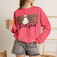 GILDAN - Spooky Season Sweatshirt — Leopard Print Ghost Halloween Crewneck