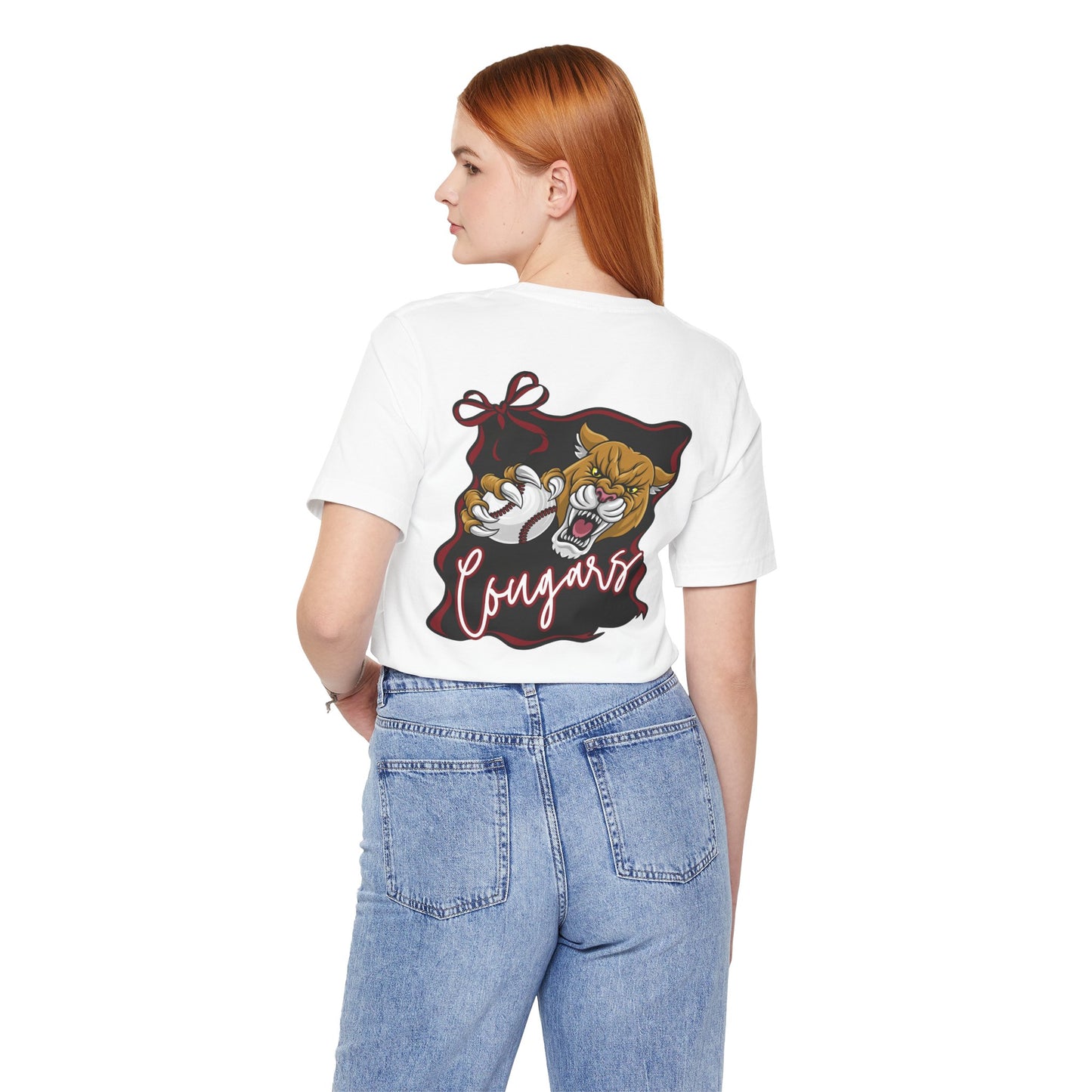 BELLA CANVAS - Cougars Mascot Tee — Cougar Panther School Spirit T‑Shirt (Emerson #23)