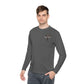 Christian Shield & Swords Long Sleeve Tee — "Get Down on Your Knees" Faith Graphic