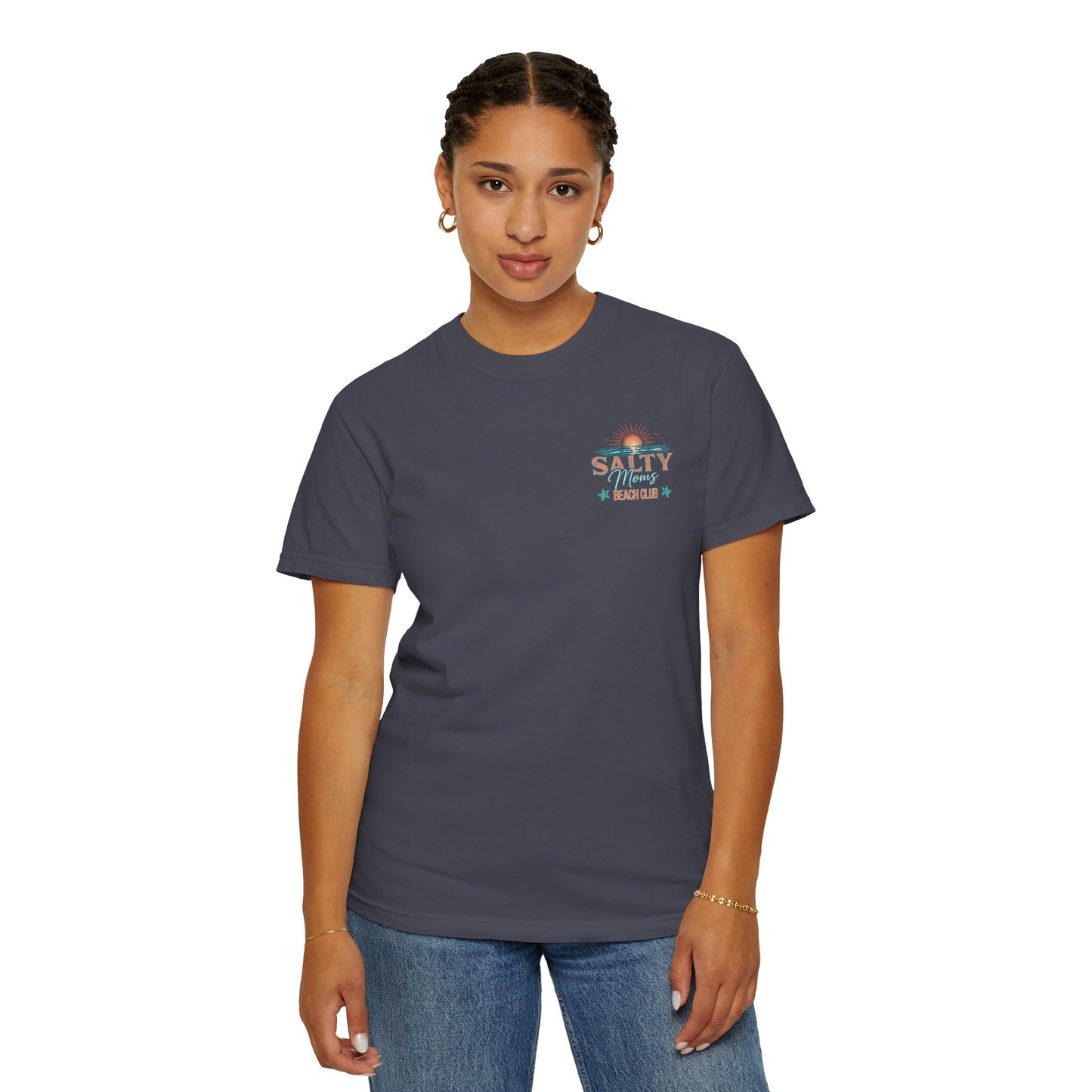 COMFORT COLORS - Salty Vibes Beach Club T-Shirt — 'Salty Memory' Coastal Graphic Tee