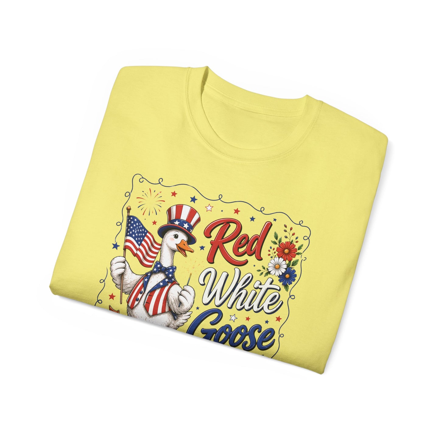 Patriotic "Red White Goose" Tee
