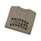 Cougars Arch Logo Tee Leopard Print Outline— Vintage Collegiate Graphic T-Shirt