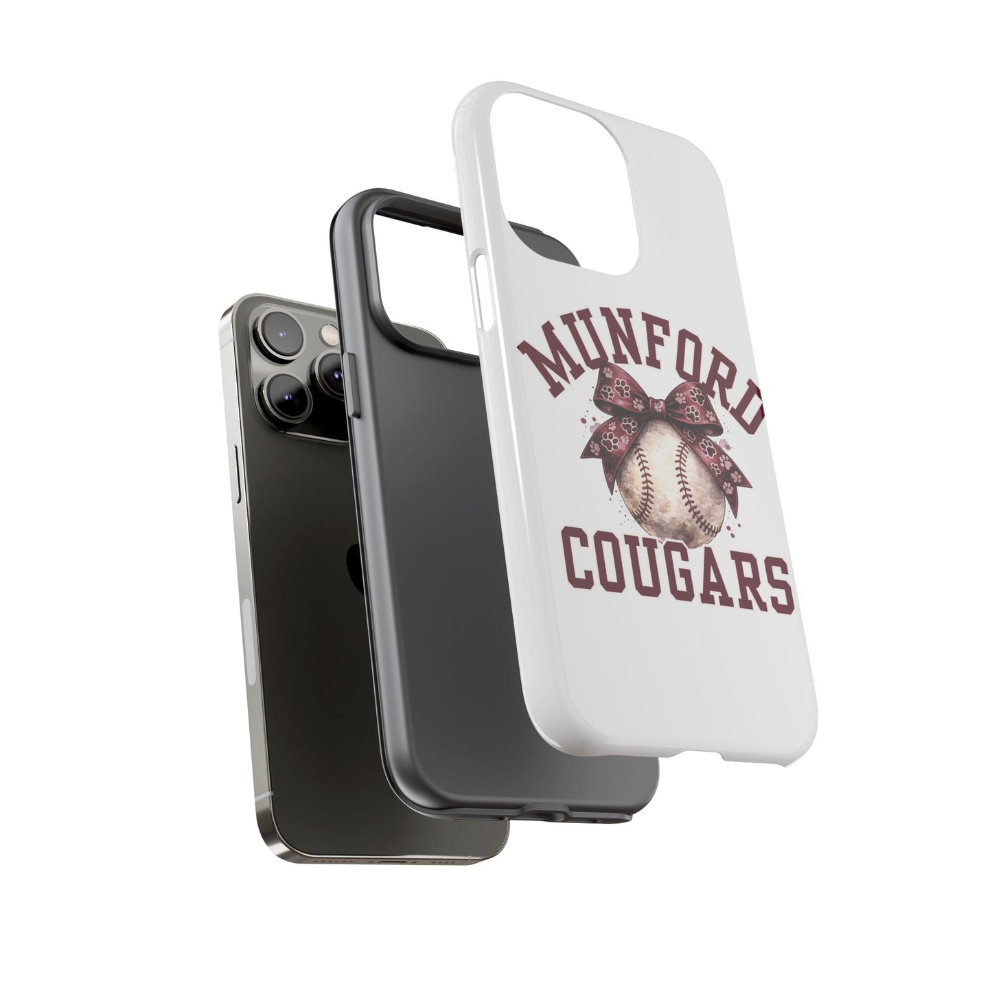*** NEED TO PERSONALIZE THIS ? - DO NOT PURCHASE THIS ITEM - EMAIL ME @REFININGFAITHCOMPANY@GMAIL.COM - Munford Cougars Baseball Phone Case - Tough Cases Sports Team Phone Cover
