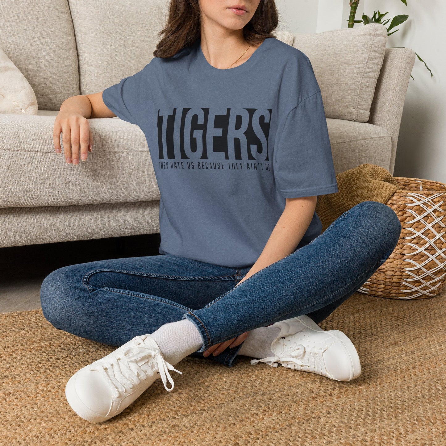 GILDAN * Tigers Graphic T-Shirt — 'Tigers' Bold Text Design
