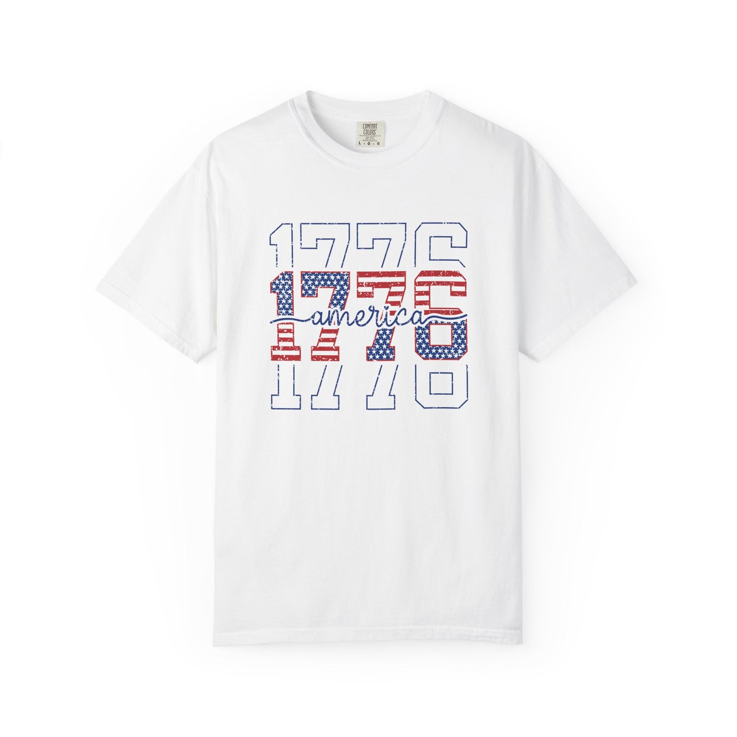 COMFORT COLORS - 1776 America Graphic T-Shirt — Patriotic Independence Day Tee