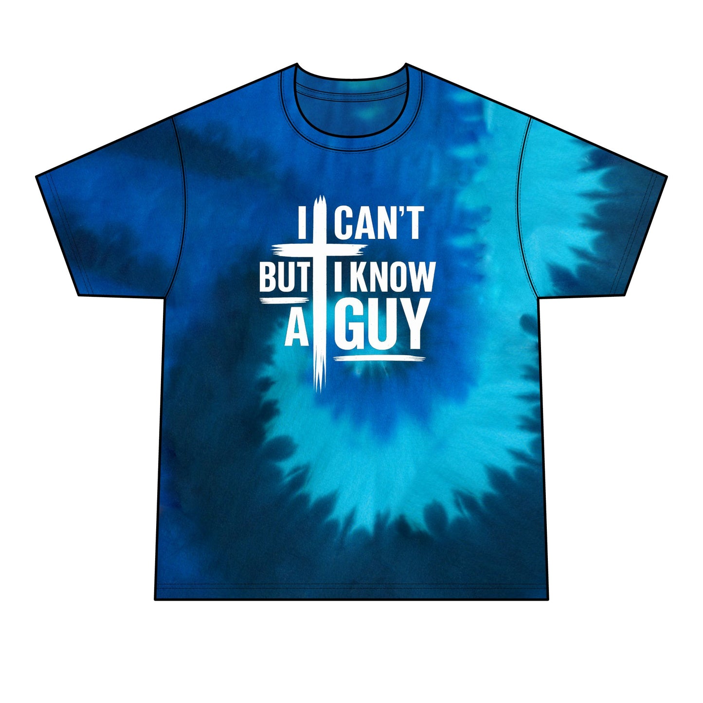 I Can't But I Know A Guy Tie-Dye Tee — Men's Graphic Casual Shirt