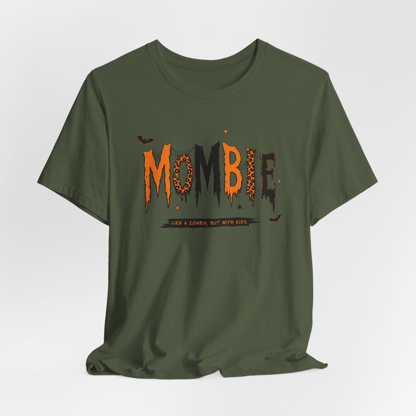 BELLA CANVAS - Zombie Tee — "Mombie (Like A Zombie, But Mom)" Halloween Graphic Shirt