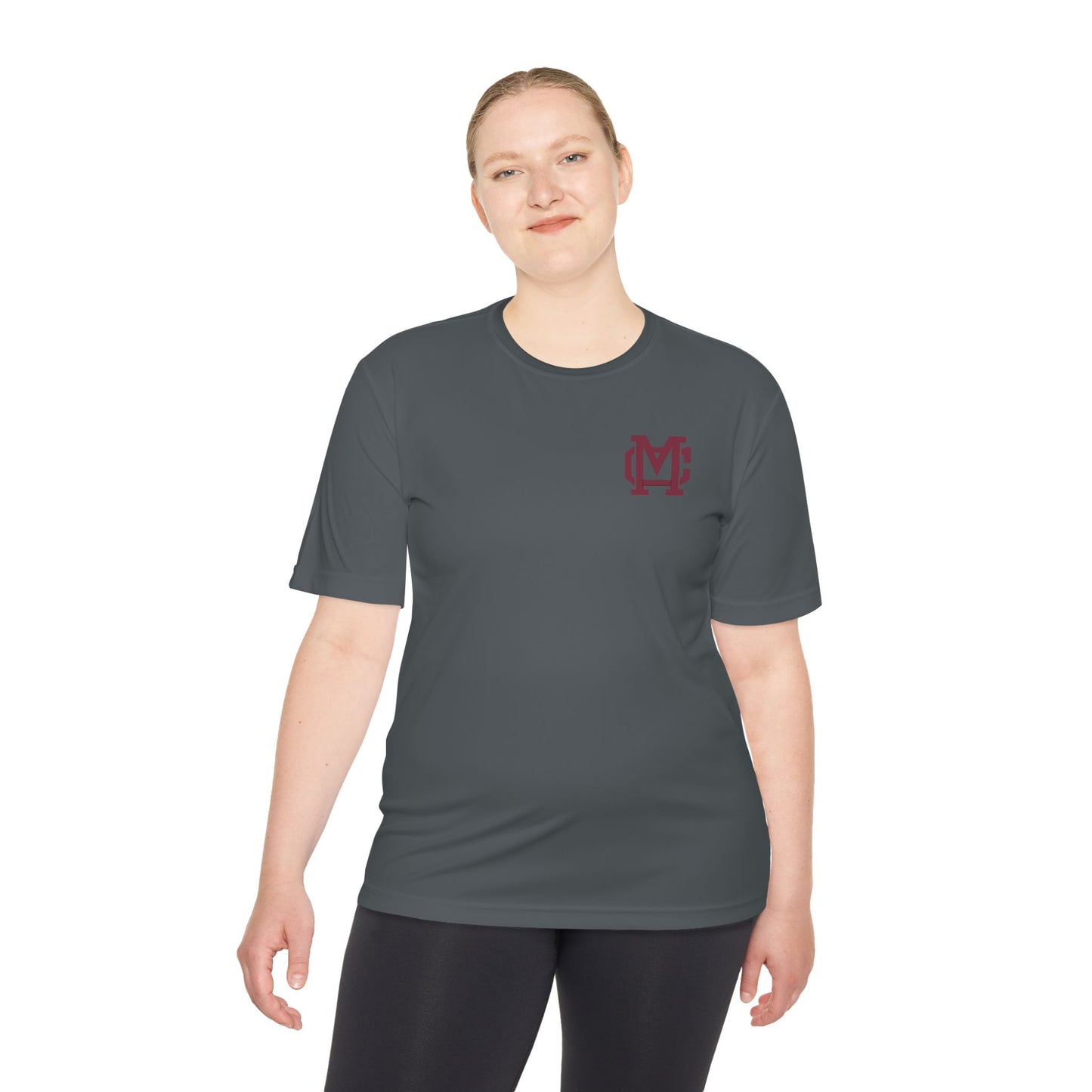 Moisture-Wicking Performance Tee with Maroon MC Chest Logo