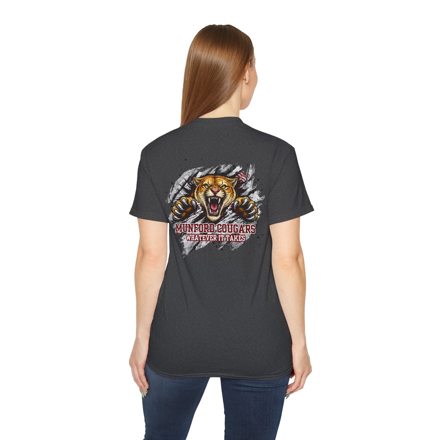 Munford Cougars Roaring Mascot T-Shirt — School Spirit Tee