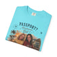 *** SPECIAL ORDER - RHONDA FREEMAN *** Travel Buddies T‑Shirt — "Passport? Maximum? Bet!" Retro Vacation Photo Tee