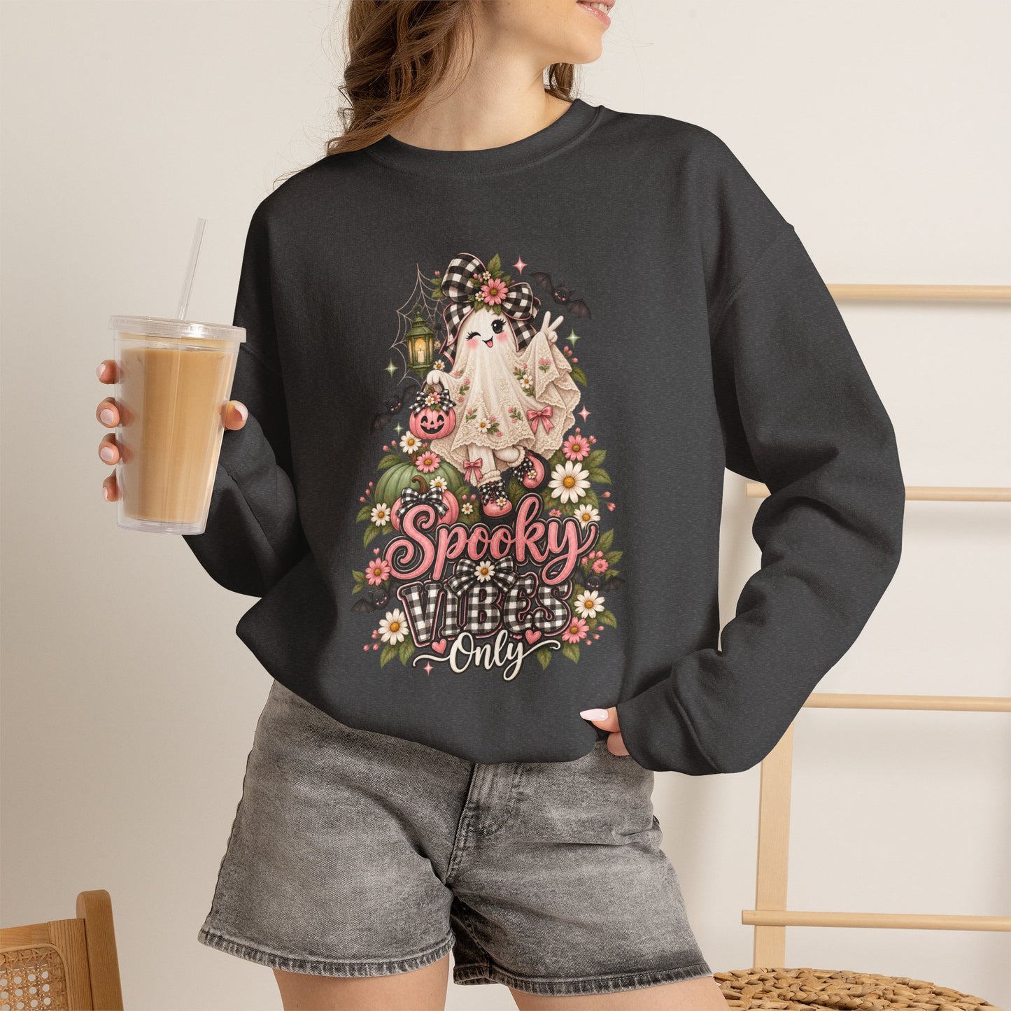 Spooky & Silly Ghost Crewneck Sweatshirt