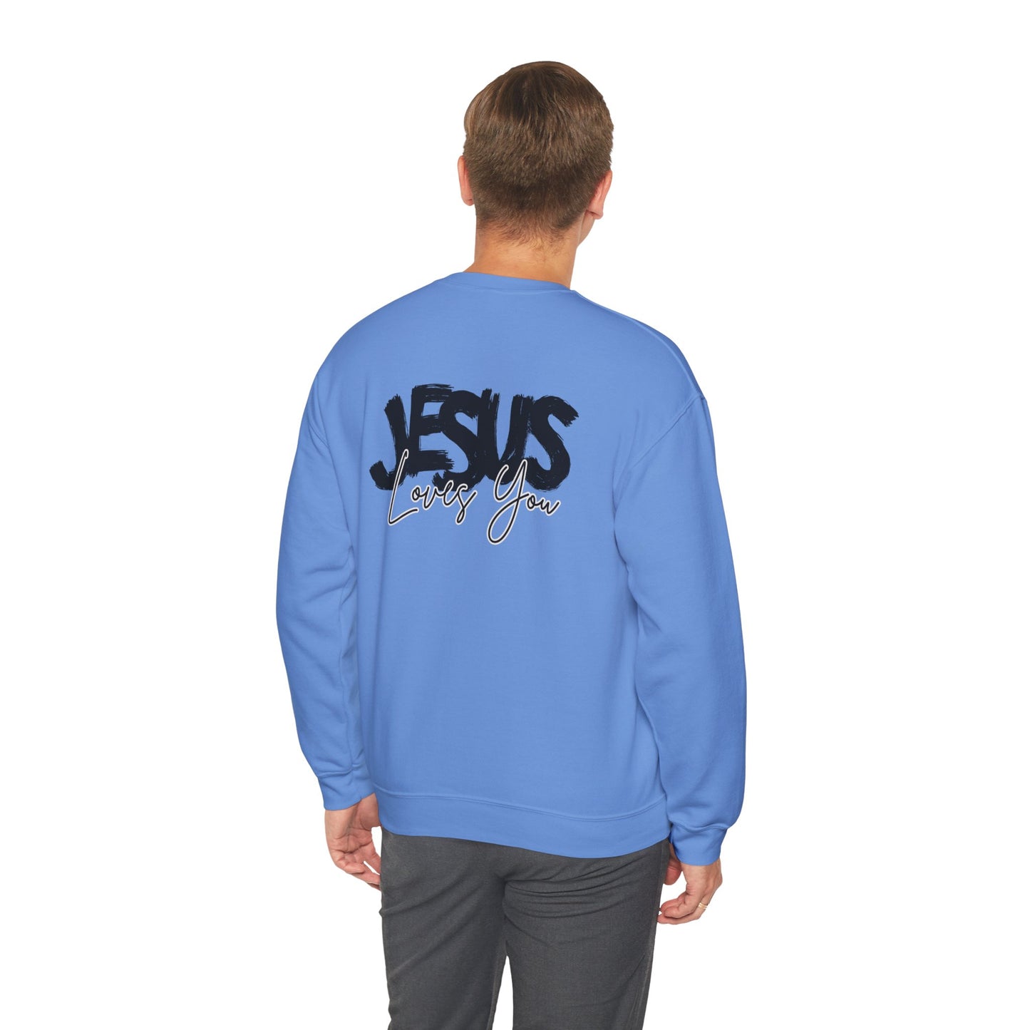 JESUS LOVES YOU NEUTRAL ADULT SWEATSHIRT