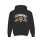 YOUTH COUGARS HOODIE WHITE FONT