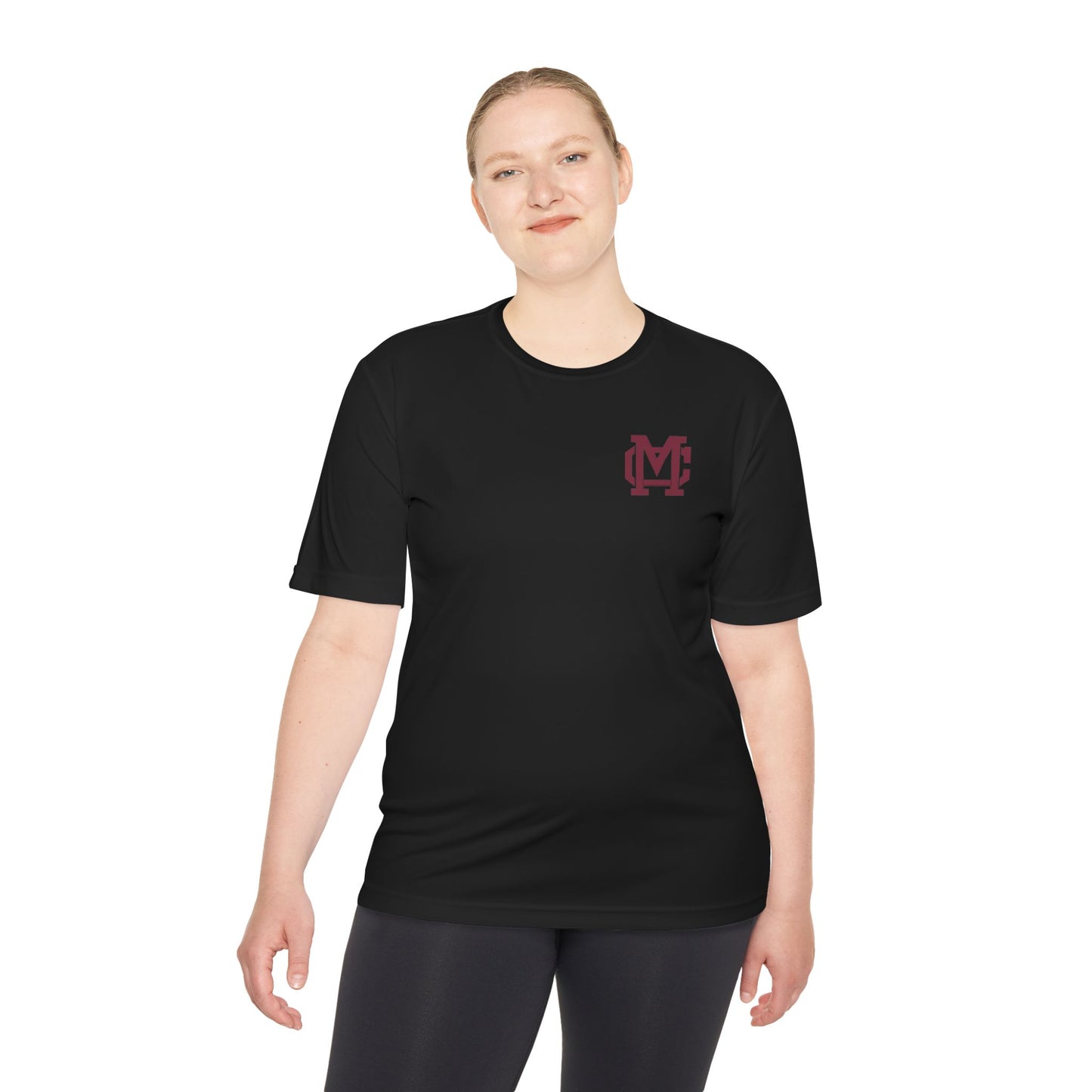 Moisture-Wicking Performance Tee with Maroon MC Chest Logo