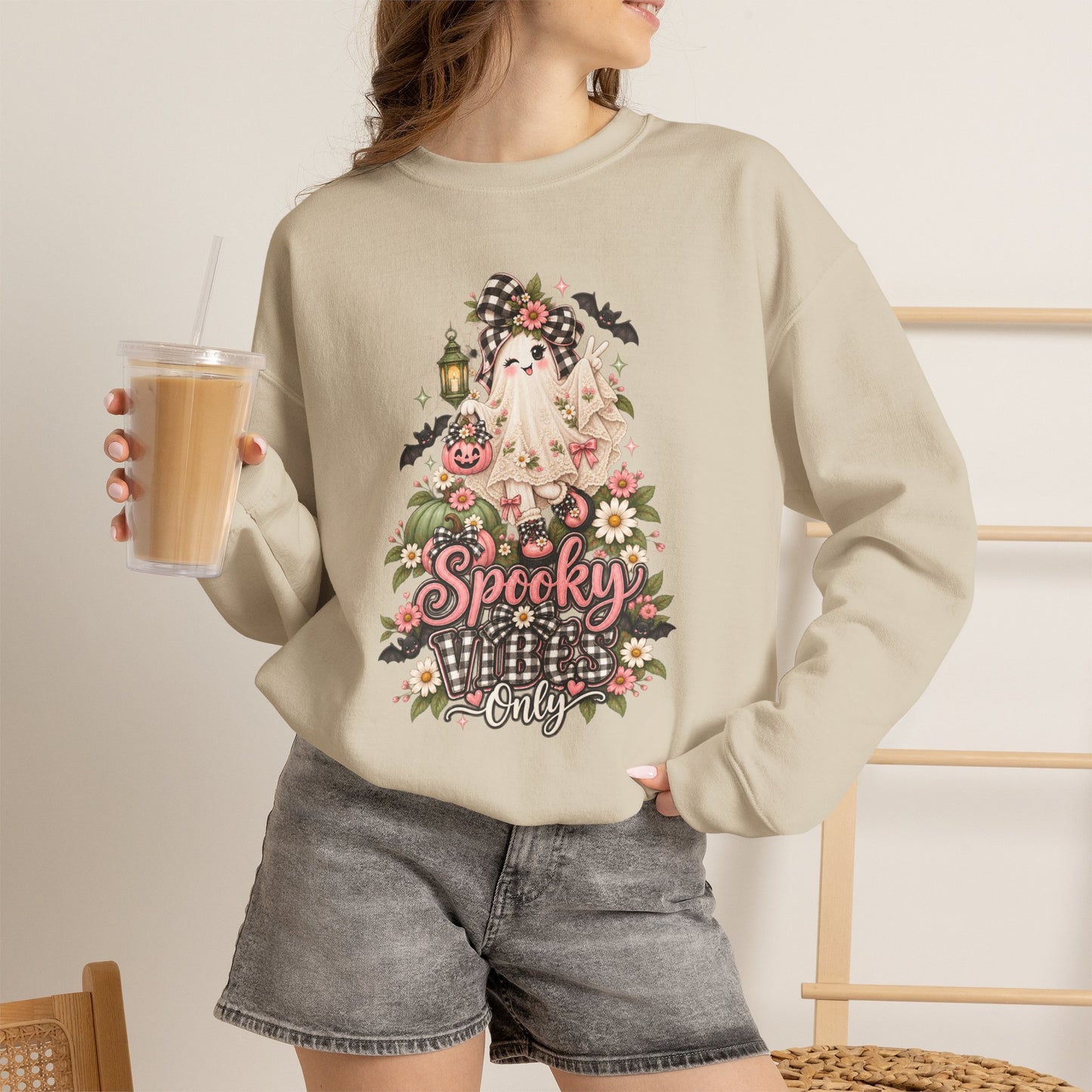 Spooky & Silly Ghost Crewneck Sweatshirt