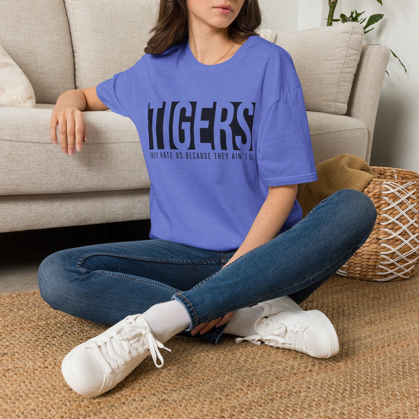 GILDAN * Tigers Graphic T-Shirt — 'Tigers' Bold Text Design