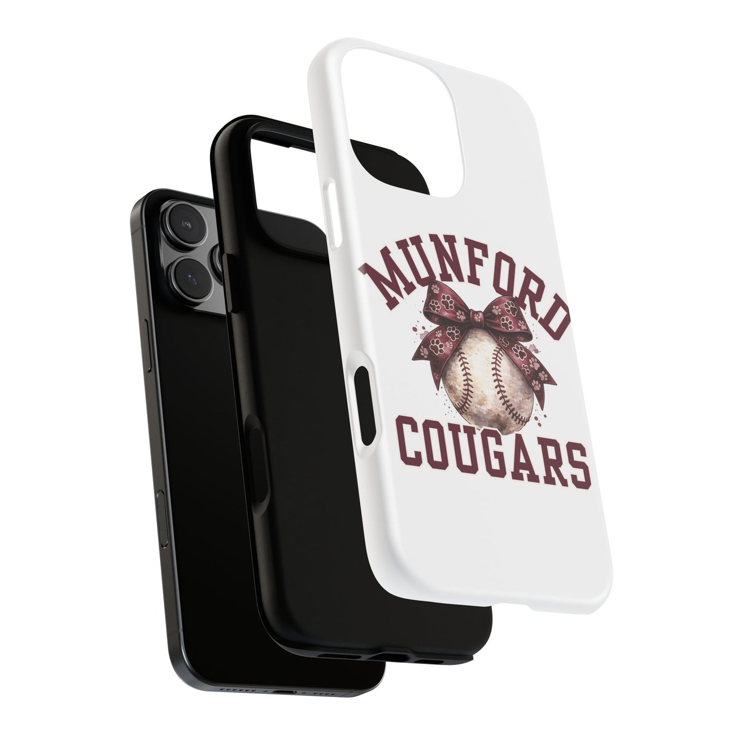 *** NEED TO PERSONALIZE THIS ? - DO NOT PURCHASE THIS ITEM - EMAIL ME @REFININGFAITHCOMPANY@GMAIL.COM - Munford Cougars Baseball Phone Case - Tough Cases Sports Team Phone Cover