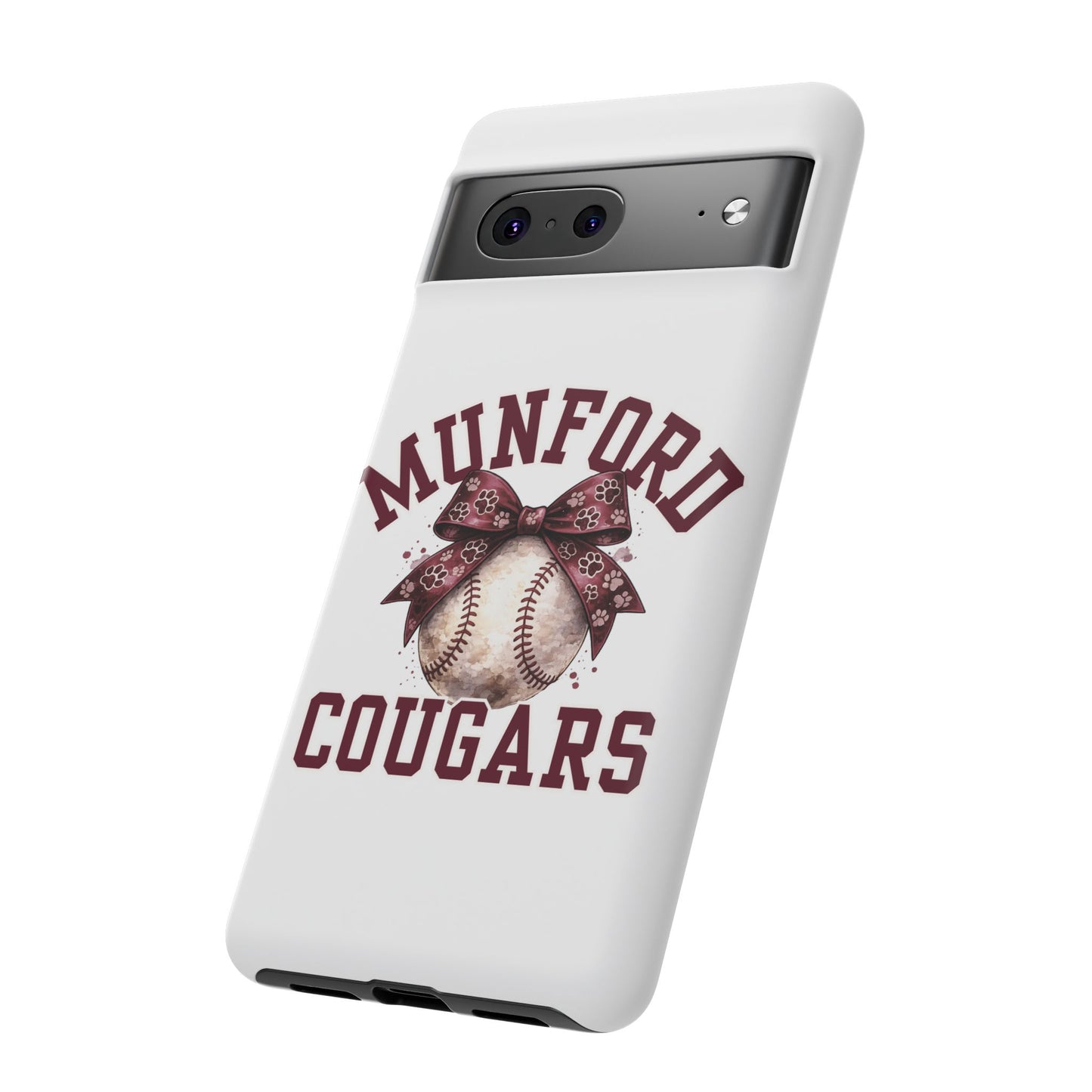 *** NEED TO PERSONALIZE THIS ? - DO NOT PURCHASE THIS ITEM - EMAIL ME @REFININGFAITHCOMPANY@GMAIL.COM - Munford Cougars Baseball Phone Case - Tough Cases Sports Team Phone Cover