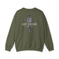 GILDAN - GET DOWN IN THE GOSPEL ADULT SWEATSHIRT GRAY CAMO CROSS