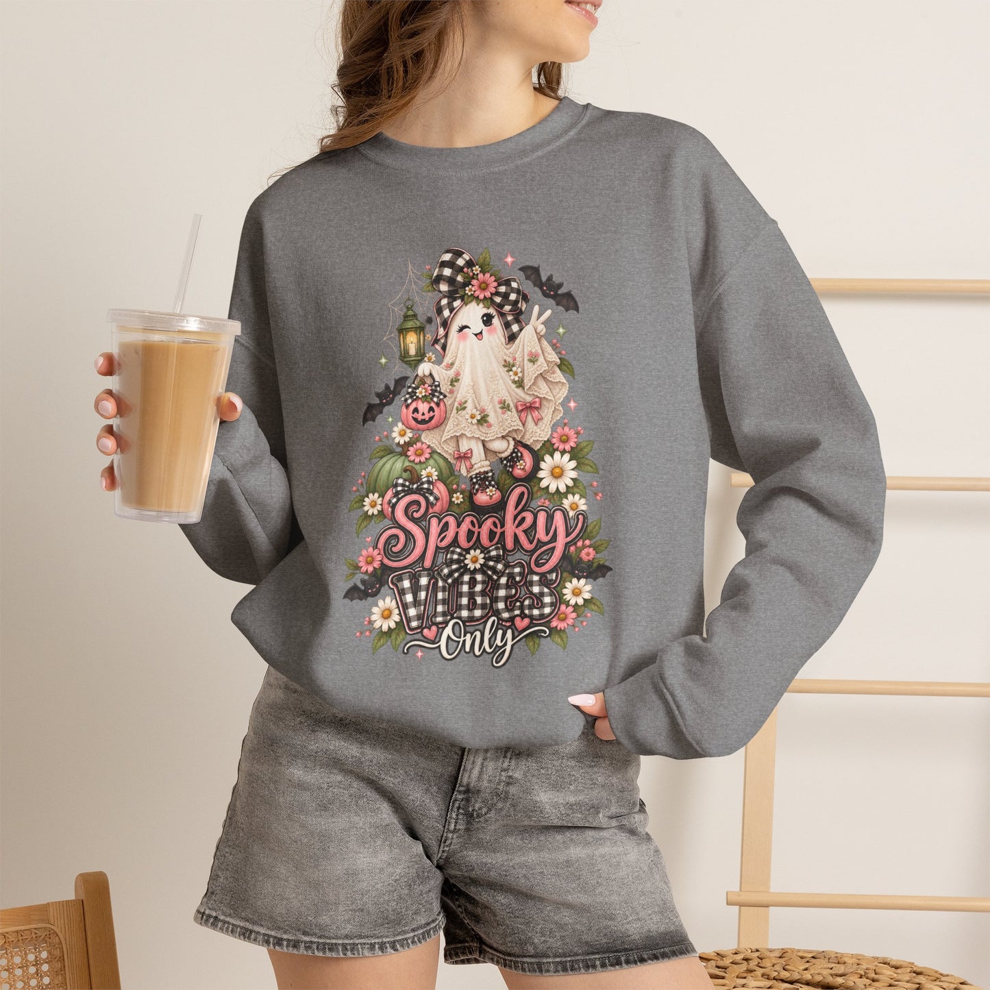 Spooky & Silly Ghost Crewneck Sweatshirt