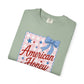 COMFORT COLORS - American Honey Graphic T-Shirt — Retro Patriotic Stars & Bows