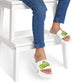 CHICKS SOFTBALL - Youth Slide Sandals with Removable Strap — Fun Neon Logo Slides for Kids