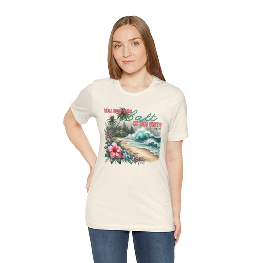 Beach T-Shirt — “You Are the Salt of the Earth” Vintage Tropical Graphic Tee