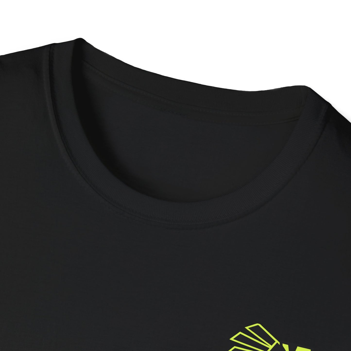 Midsouth Chicks Softball T-Shirt — Neon Green Softball Bow Design