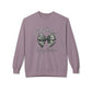 GILDAN - Crewneck Sweatshirt - 'Hate Hunting Season, Goodbye Husband' Camo Bow Graphic