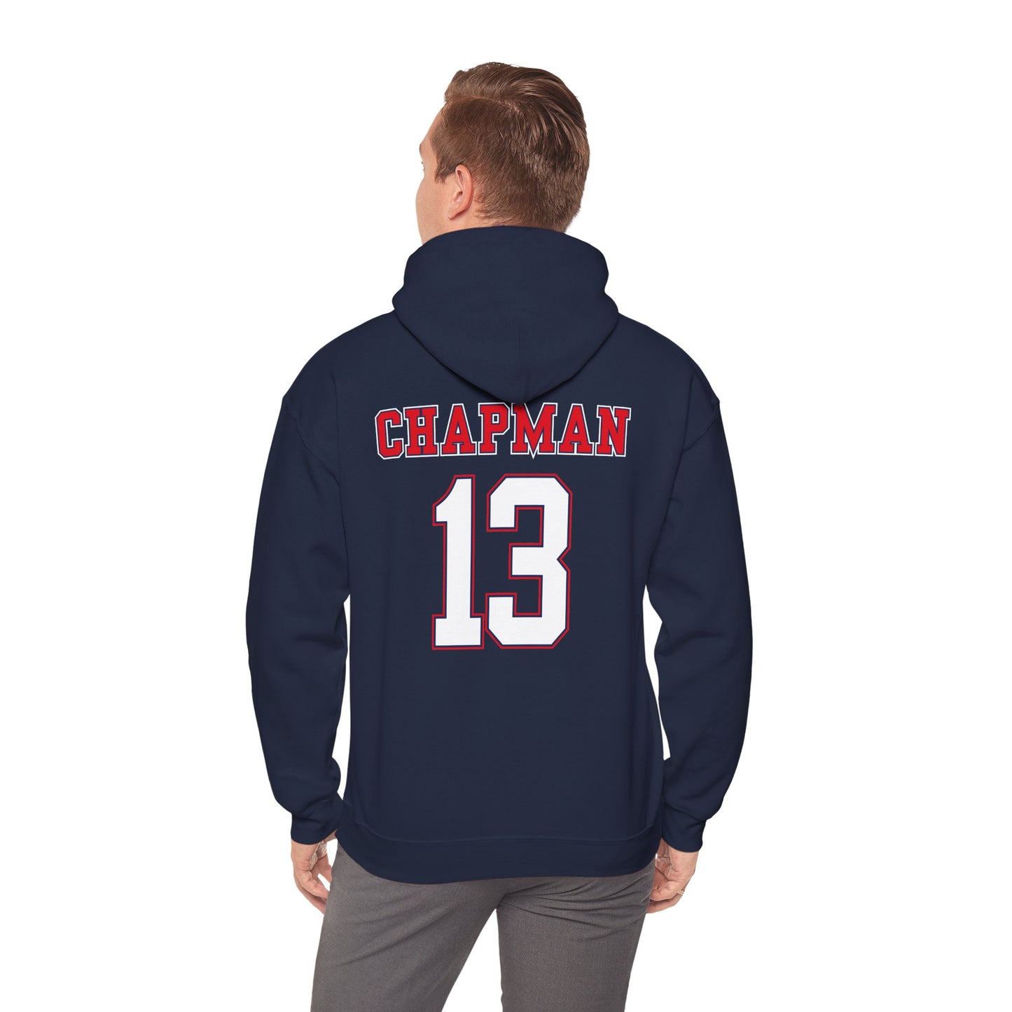 Twins Baseball Hoodie — Tipton County Team Logo & Custom Number (Chapman 13)
