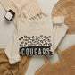 GILDAN -Cougars Vibes Leopard Graphic Sweatshirt