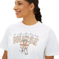 COMFORT COLOR - Nurse Boxy Tee — Floral Stethoscope Graphic for Women, "Nurse" Gift