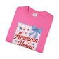 COMFORT COLORS - American Honey Graphic T-Shirt — Retro Patriotic Stars & Bows