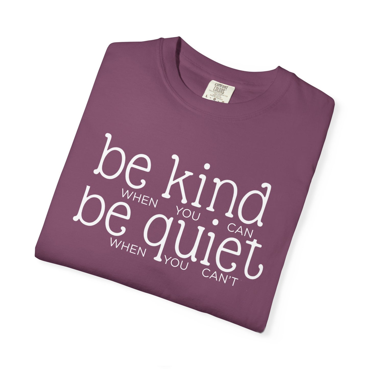 COMFORT COLORS - Garment-Dyed T-Shirt — Soft Vintage White Crew Tee
