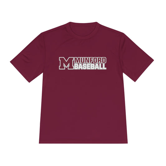 Munford Baseball Moisture-Wicking Tee