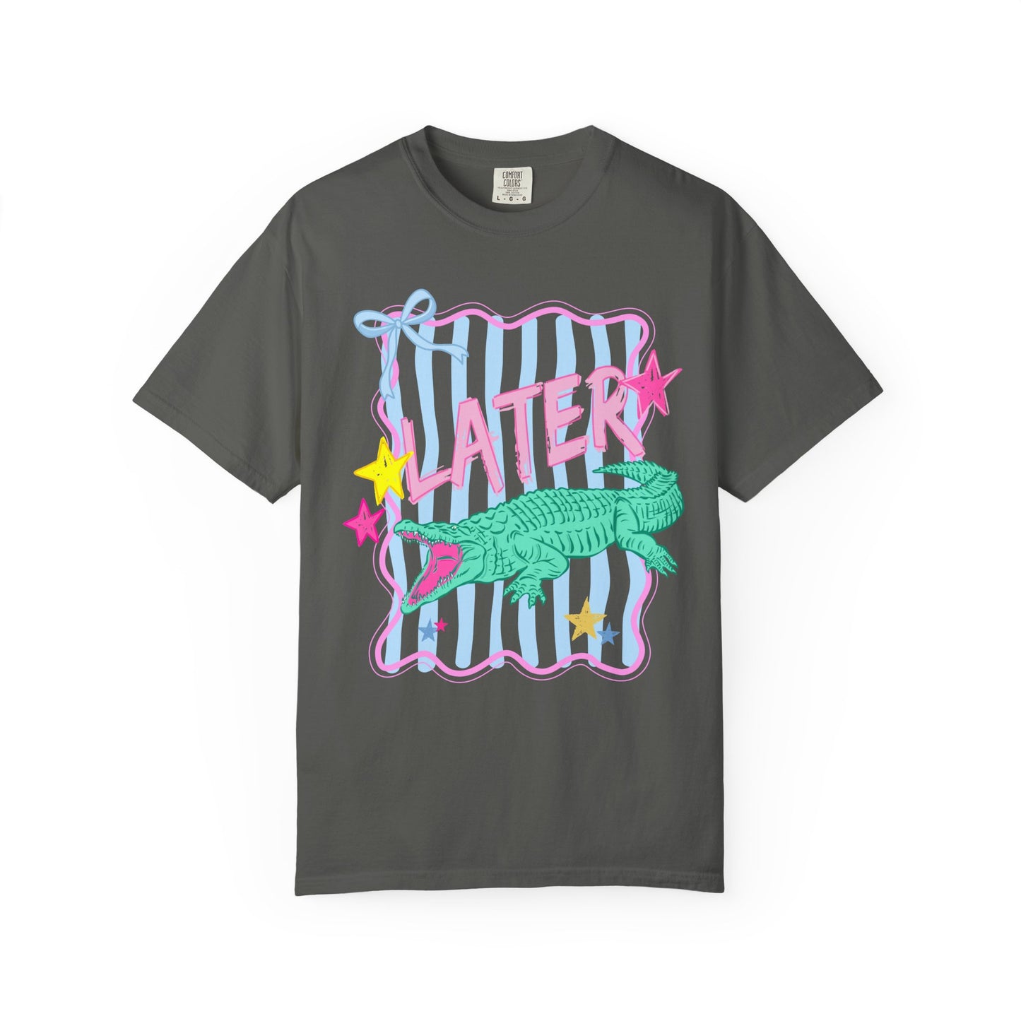 COMFORT COLORS - After While Crocodile T-Shirt — Pastel Retro Graphic Tee