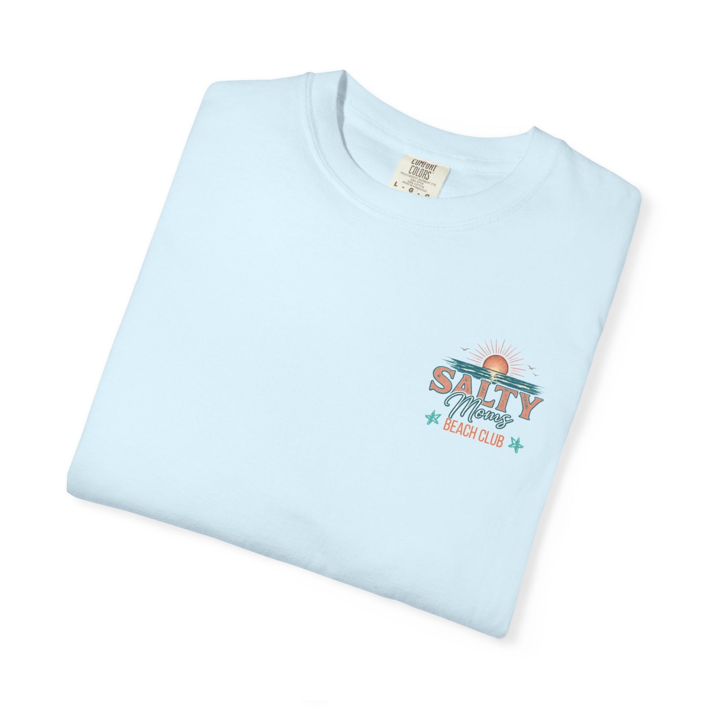 COMFORT COLORS - Salty Vibes Beach Club T-Shirt — 'Salty Memory' Coastal Graphic Tee