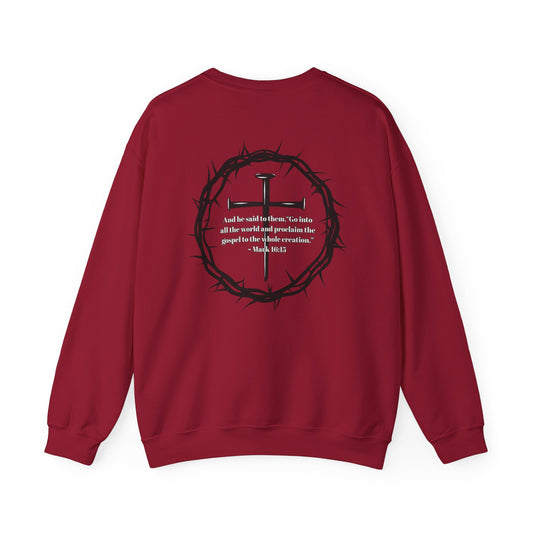 GO INTO ALL THE WORLD ADULT SWEATSHIRT