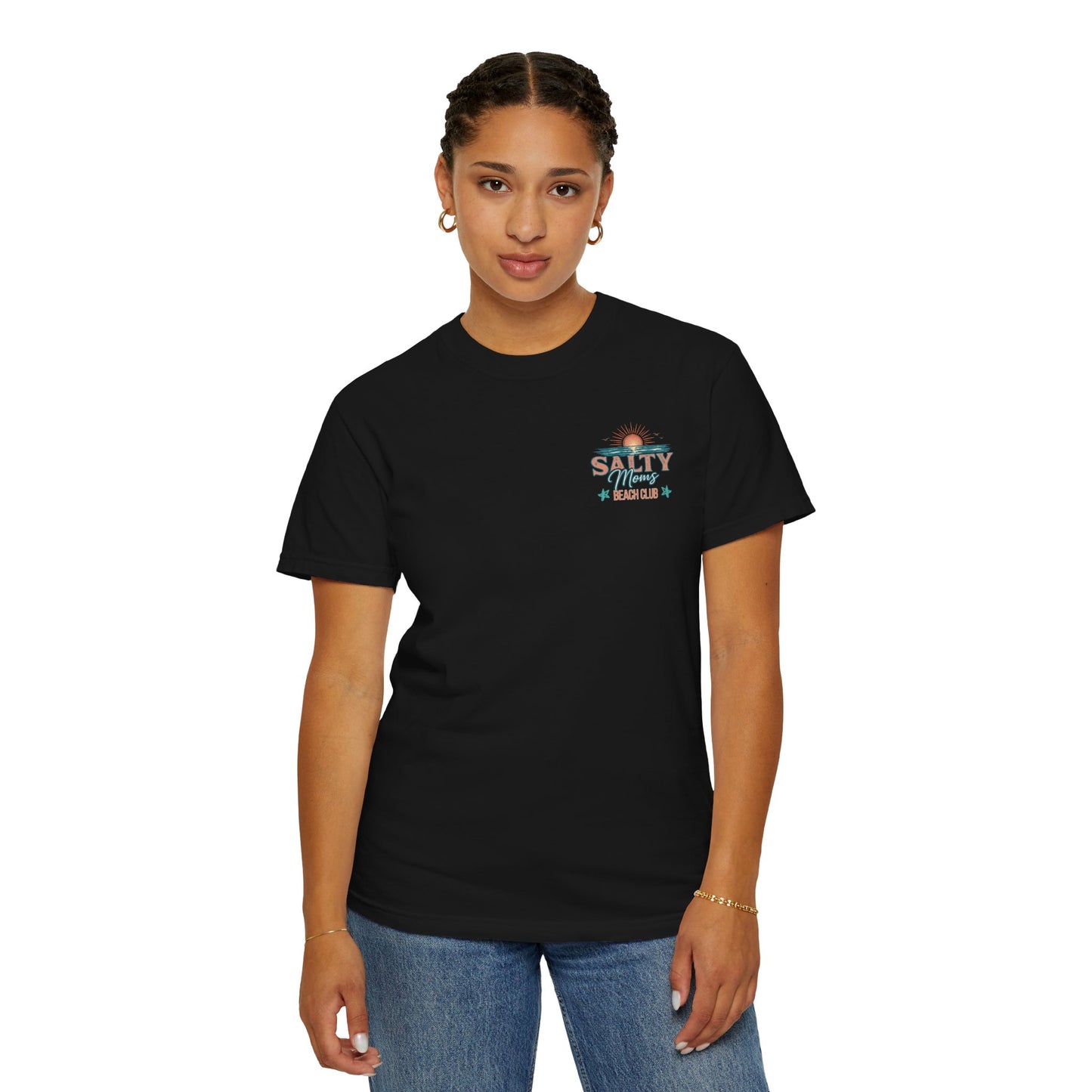 COMFORT COLORS - Salty Vibes Beach Club T-Shirt — 'Salty Memory' Coastal Graphic Tee