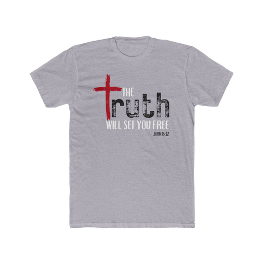 Faith 'Truth' T-Shirt — Christian Cross Graphic Tee (John 8:32)