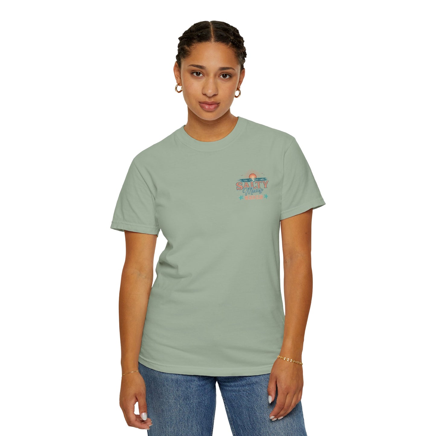 COMFORT COLORS - Salty Vibes Beach Club T-Shirt — 'Salty Memory' Coastal Graphic Tee