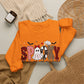 GILDAN - Spooky Mama Sweatshirt – Cute Halloween Ghost & Pumpkin Graphic Crewneck